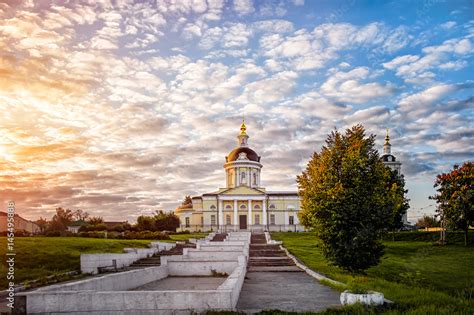 Kolomna Church Of The Archangel Michael With A Bell Tower At Dawn With