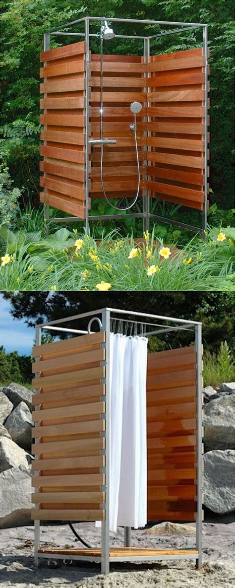 Beautiful Easy DIY Outdoor Shower Ideas A Piece Of Rainbow Outdoor Shower Enclosure