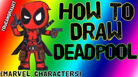 Start off with a pencil sketch. How To Draw Deadpool Marvel Characters YouCanDrawIt ツ ...