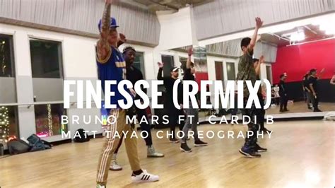 Finesse Remix Bruno Mars Ft Cardi B Matt Tayao Choreography