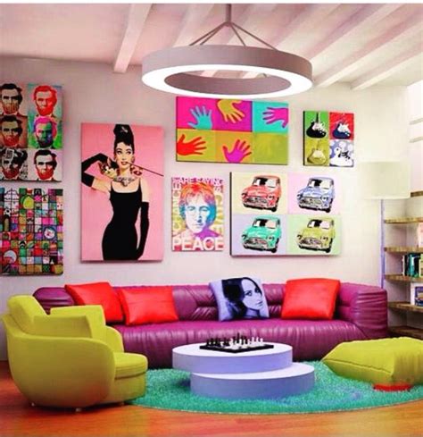 Pop Art Funky Home Decor Pop Art Living Room Cute House Interior