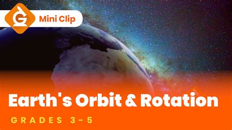Earths Orbit And Rotation Video Lesson For Kids Science Lesson For