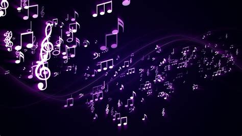 Animated Background With Musical Notes And Speaker Stock Footage Video