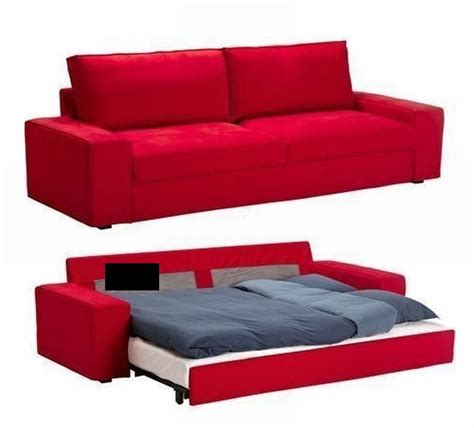 Ikea Kivik Sofa Bed Slipcover Sofabed Cover Ingebo Bright Red New