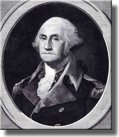 George Washington Portrait Picture Made On Acrylic Wall Art Decor Ready To Hang Acrylic Wall