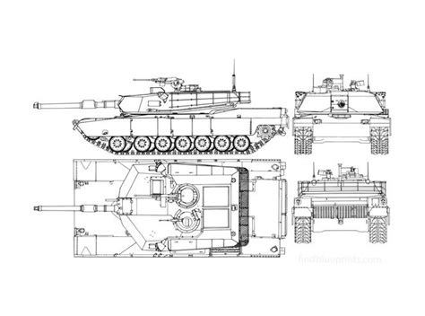Download Drawing M1 Abrams In Ai Pdf Png Svg Formats