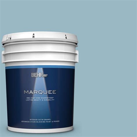 Check out the boldest new paint colors behr has to offer this season for your living room, dining room, kitchen, and more. BEHR MARQUEE 5 gal. #S470-3 Peaceful Blue One-Coat Hide ...