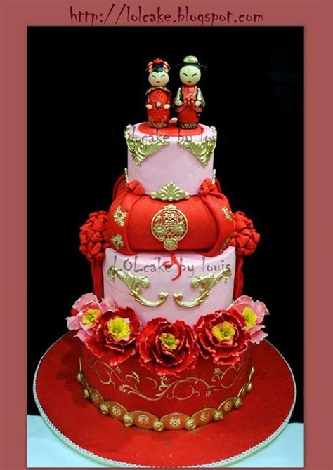 Shop quality cake toppers that come in all sorts of different shapes or colors and feature different personalized options. Oriental Wedding - cake by Louis Ng - CakesDecor