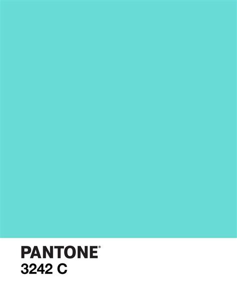 Pantone 3242 C Color Design Aqua Tiffanys Pinterest Pantone