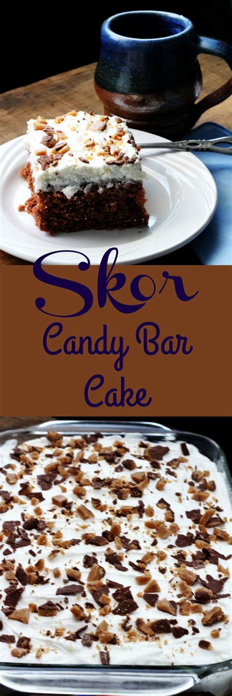 Skor Candy Bar Cake, My Recipe Treasures | Cake mix desserts, Candy bar