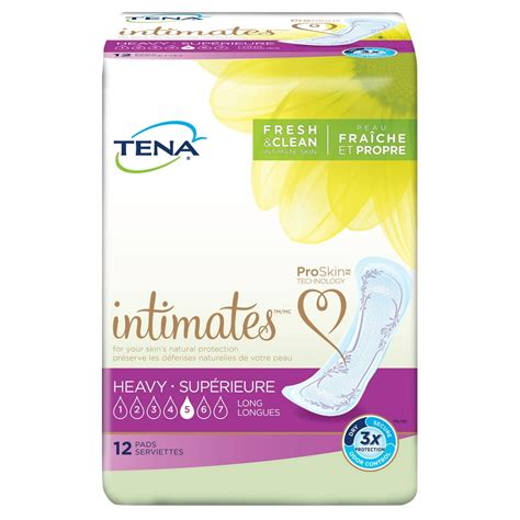 Tena Incontinence Pads For Women Heavy Long 12 Count