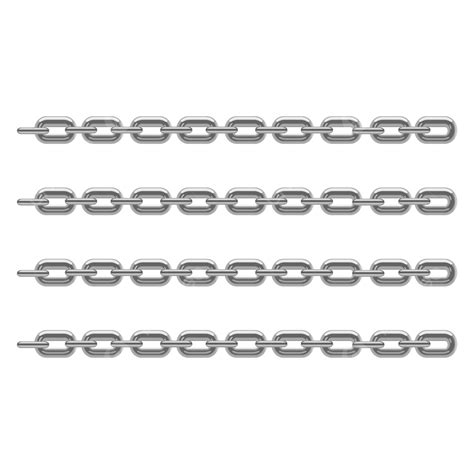 3d Chain Illustration Chain Chain Set Contruction Png And Vector
