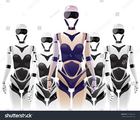 Artificial Intelligence Girl Cyborg Robot Assembly