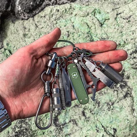 80 Titanium Keychain Carrysmarter Pocketdump Edcgear Handedc