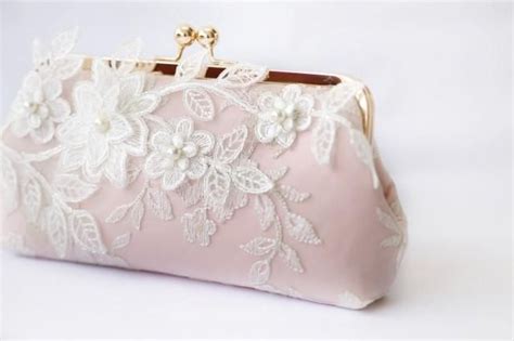 The Bridal Bag Is Made Of Heavy Blush Pink Satin And Wrapped Around