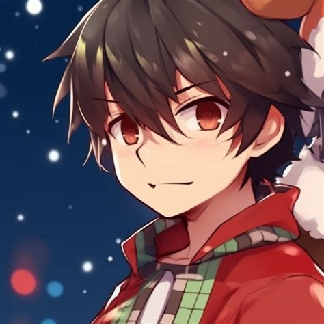 Cute Matching Christmas Anime Boy Pfp Matching Christmas Anime Boy