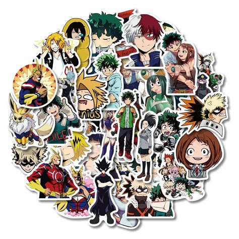 Buy Barisc 100pcs My Hero Academia Stickers For Water Bottles Laptop