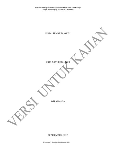 Matlamat dasar ekonomi baru rancangan malaysia kedua; (PDF) Pi Mai Pi Mai Tang Tu - Karya: Wiramanja - 01 ...