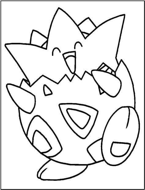 Dibujos De Pokemon Togepi Para Colorear Para Colorear Pintar E
