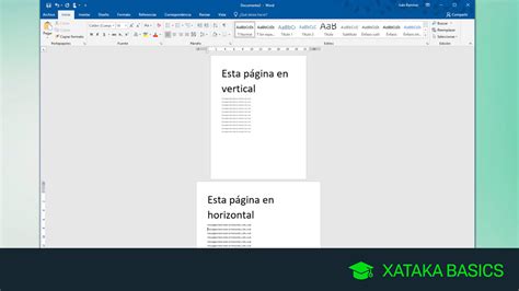 Cómo Añadir Una Página En Horizontal En Word