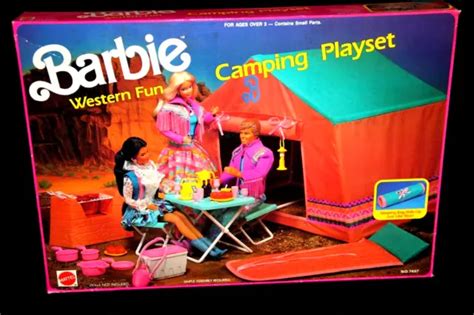 Nib Nrfb Barbie Western Fun Camping Play Set 7497 Arco Toys Ltd