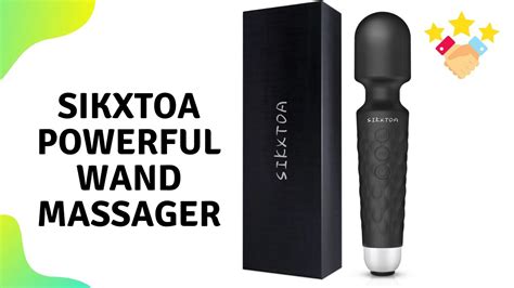 Sikxtoa Powerful Wand Massager With 20 Vibration Modes 8 Speeds Wireless Handheld Overview