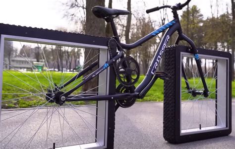 Engineer Builds Custom Bike With Square Wheels Using Discarded Bicycle