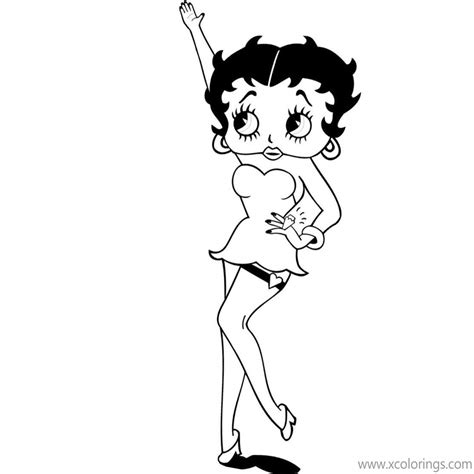 Betty Boop Cheerleading Coloring Page Coloring Pages Images And Photos Finder