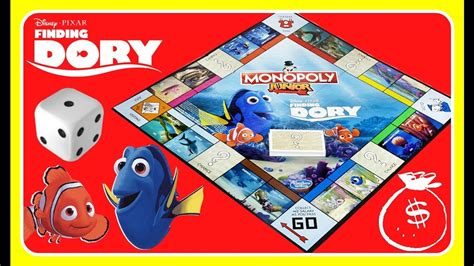 Finding Dory Monopoly Junior Board Game Disney Pixar New Hasbro Game