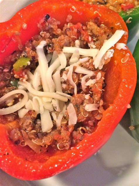 Quinoa And Turkey Stuffed Peppers