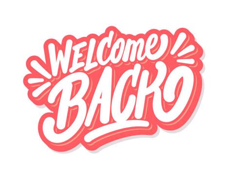 Welcome Back Phrase Ilustrasi Grafik Vektor And Clip Art Bebas Royalti