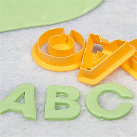 2 Alphabet Cookie Cutter Set Of 26 Pieces Plastic Orange By Topenca