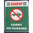 Castrol Workshop Safety Sign  Authorised Persons Only