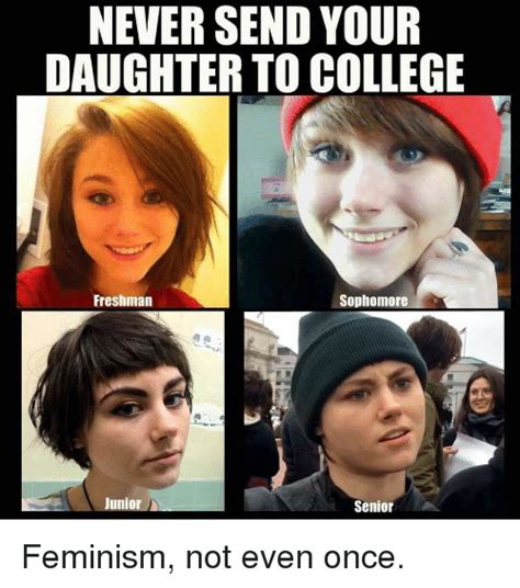 Understanding of their chosen tools and the ability to use them. NEVER SEND YOUR DAUGHTER TO COLLEGE Freshman Sophomore ...