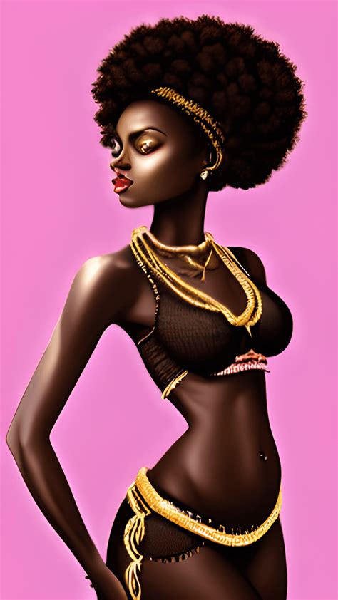 Melanin Dark Skinned Woman Graphic · Creative Fabrica