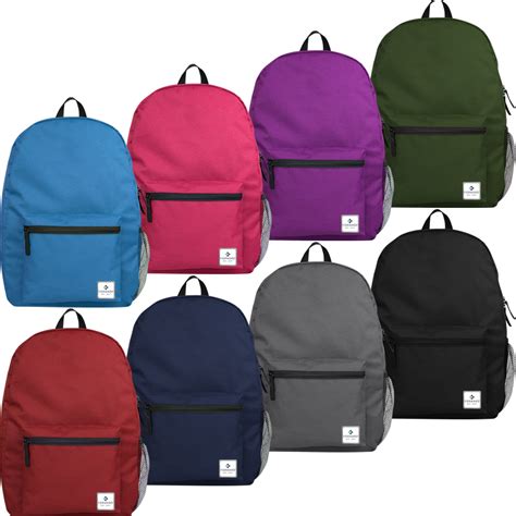 Wholesale Forward 15 School Backpack With Side Mesh Pocket 8 Colors