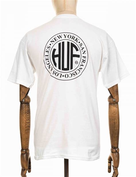 Huf Regional Logo T Shirt White Clothing From Fat Buddha Store Uk