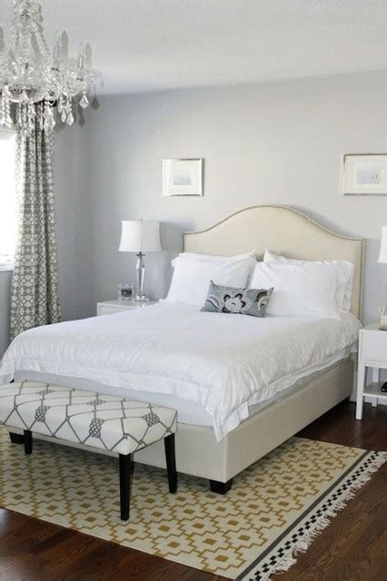Grey bedroom ideas, decorating tips, and pictures wall paint color: Benjamin Moore Paint Ideas - Bedrooms - Traditional ...