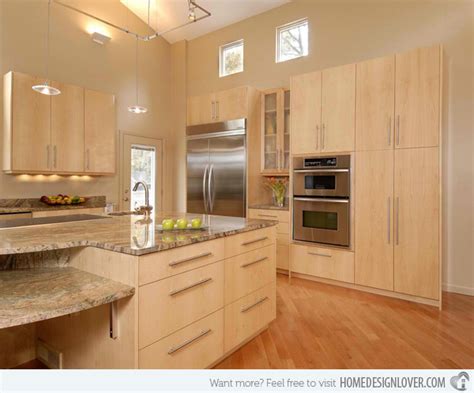 Get inspired by our favorite dark, medium, and light wood kitchen cabinets riftsawn oak cabinetry sports a rich espresso finish in this modern kitchen. 15 Contemporary Wooden Kitchen Cabinets - Decoration for House