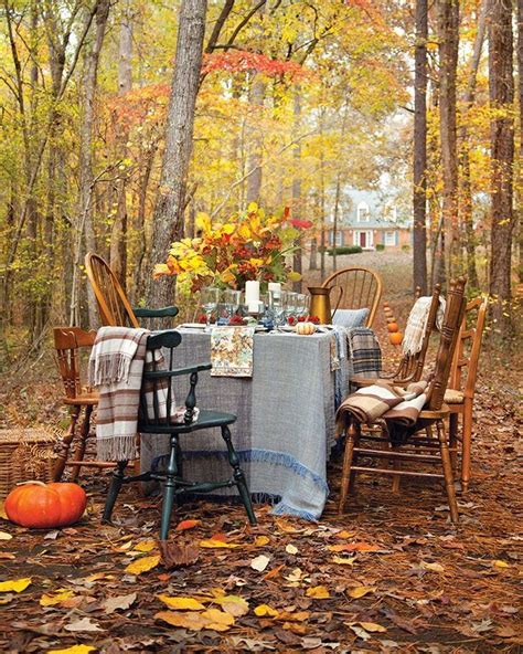 Fancy Fall Picnic Fall Tablescapes Fall Picnic Outdoor