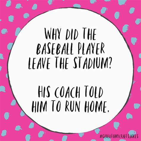 Why did the baseball play leave the stadium? in 2020 | Cheesy jokes
