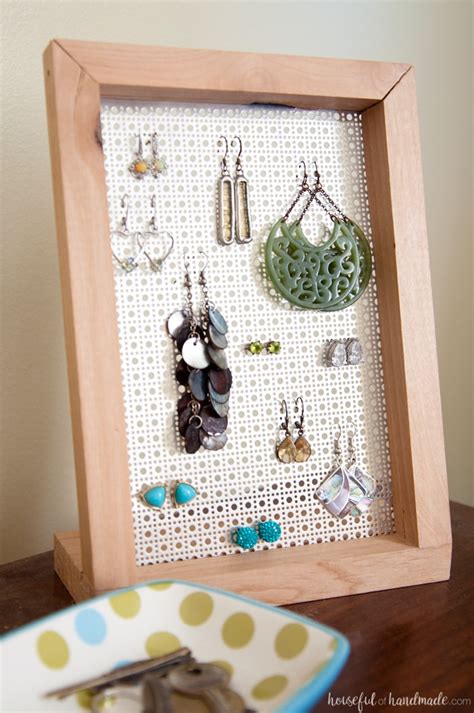 Easy Diy Earring Stand A Houseful Of Handmade