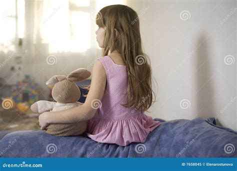 The Small Beautiful Girl Stock Image Image Of Suit Little 7658045