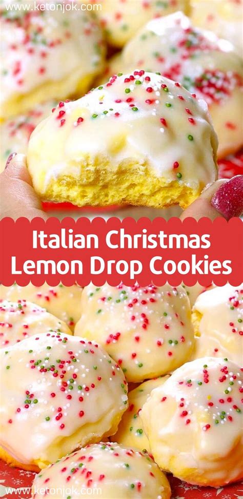 A twist on a classic christmas gingerbread cookie. Italian Christmas Lemon Drop Cookies Recipe (With images ...