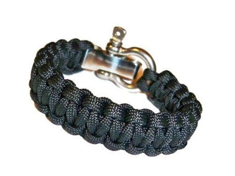 Get it as soon as tue, aug 3. Black Paracord Survival Bracelet Made in the USA with ...