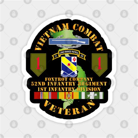 Vietnam Combat Infantry Vet F Co 52nd Lrrp Inf 1st Inf Div Ssi