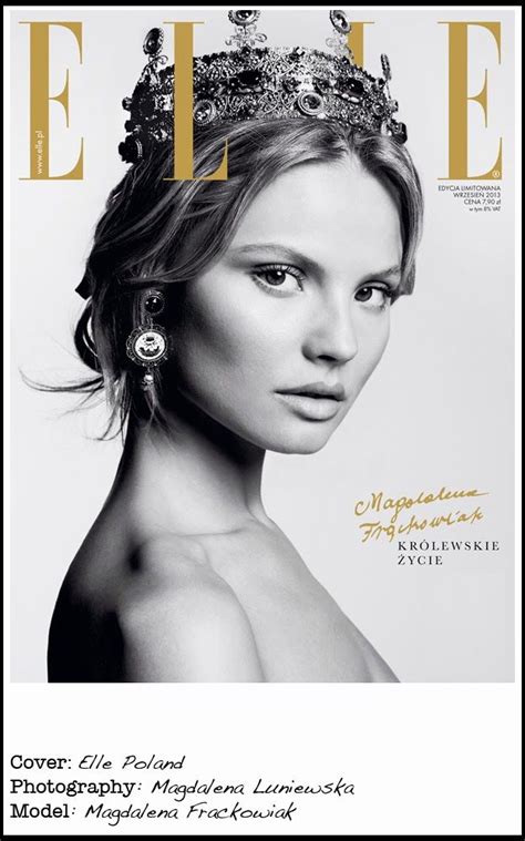 Cover Elle Poland September 2013 Photography Magdalena Luniewska