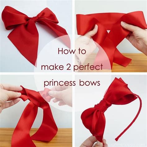 If you want the ribbon edges to point forward on the bow, make the stitch on the backside of the seams. DIY Ribbon Bow : DIY 2 perfect princess bows | great ideas ...