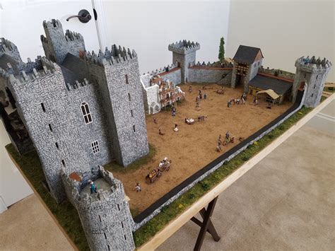 Medieval Castle Diorama Model