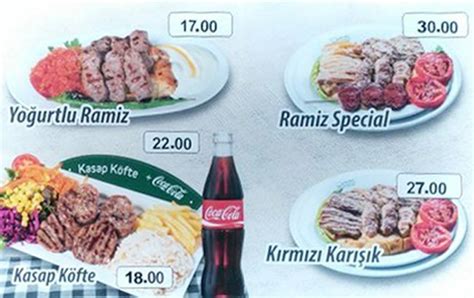 Köfteci Ramiz Menü Köfteci Ramiz Kaynarca İstanbul Için Menü